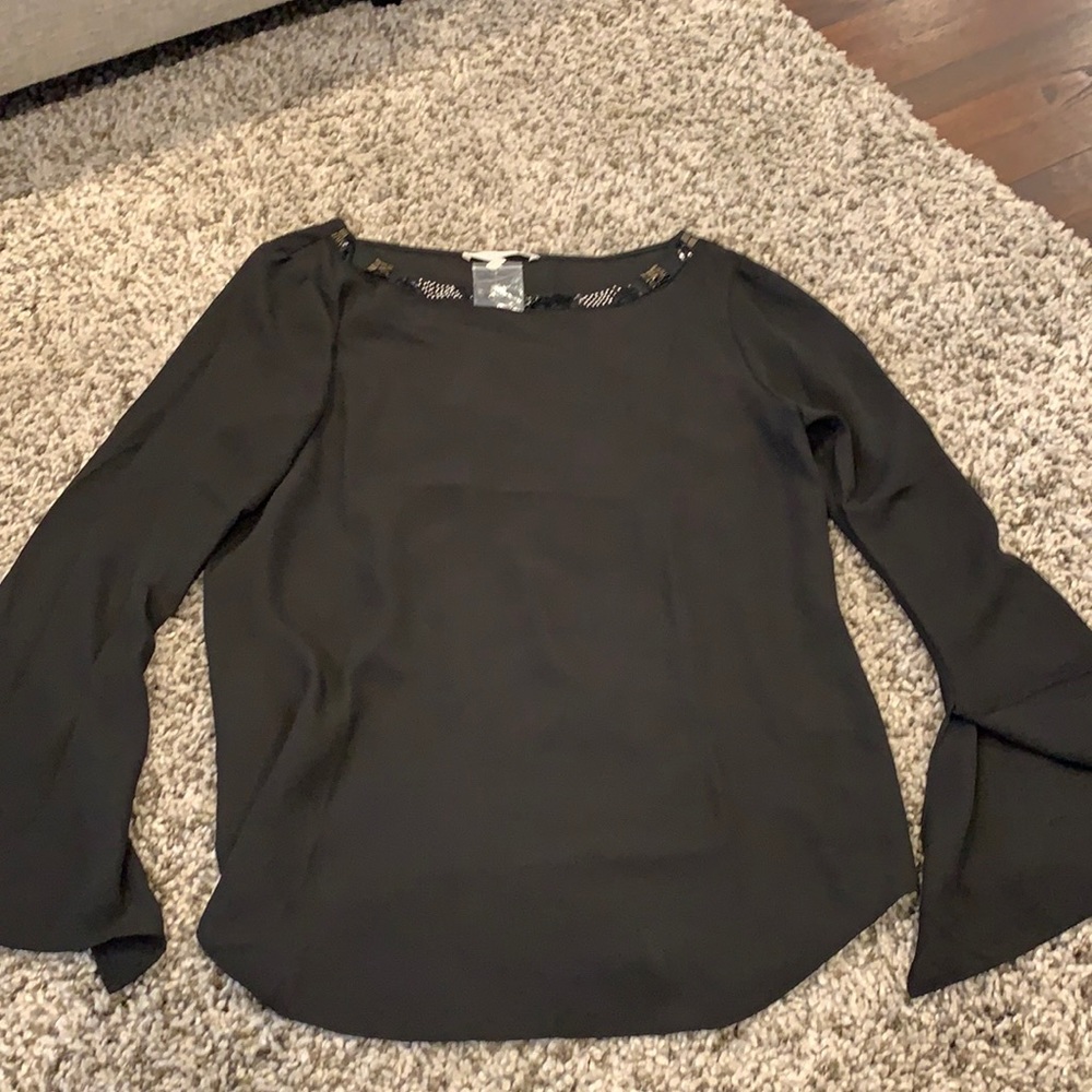 Women’s blouse black fancy top